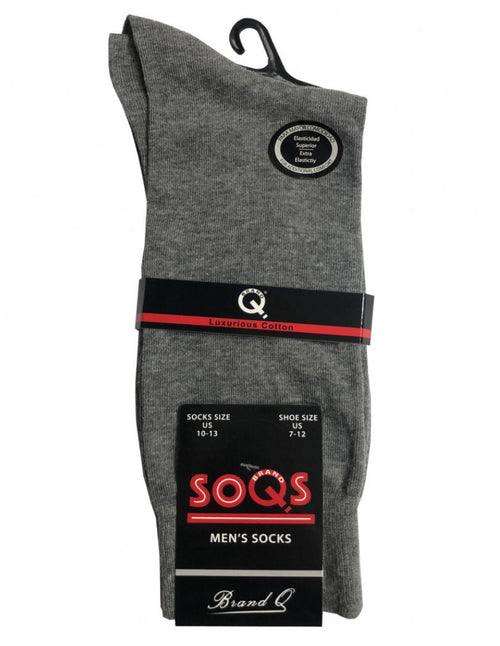 Men’s Dress Solid Cotton Socks