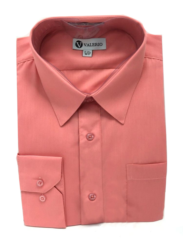Men’s Valerio Dress Shirt - Lt. Coral