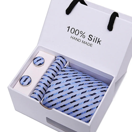 Men’s 100% Silk Tie 3pc Set