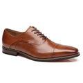 Men's Cap Toe Oxford Leather Lace Up Shoes - Winn