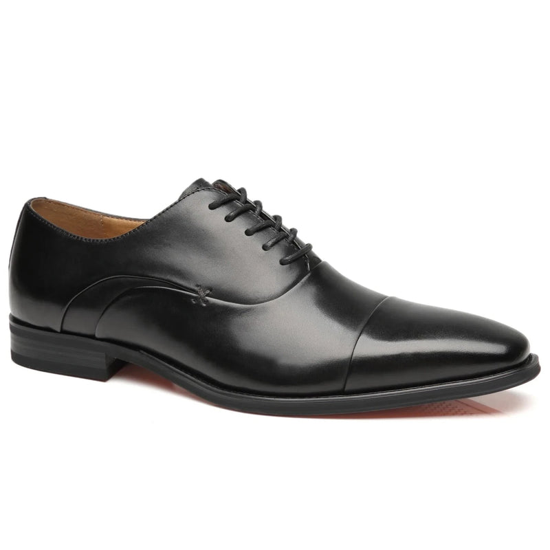 Men's Cap Toe Oxford Leather Lace Up Shoes - Winn