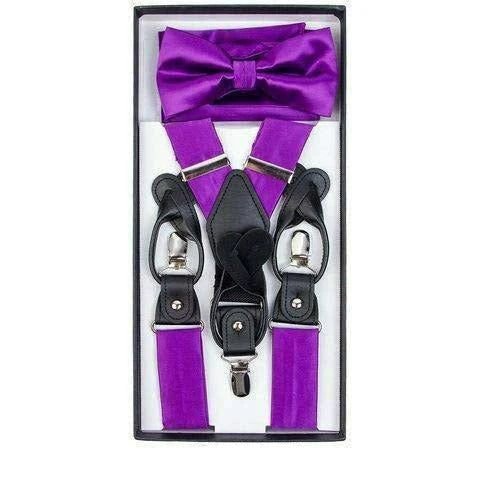 Men’s Gift Box - Silk Suspender & Bow Tie Set by Vittorio Farina