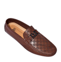 Men’s Driving Moccasins with Checker Print