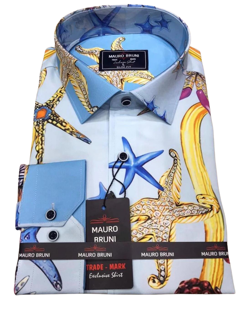 Men’s Sea Shell L/S Shirt by Mauro Bruni