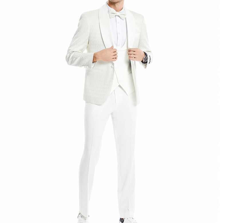 Men’s Shawl Collar 3pc Tazio Suit