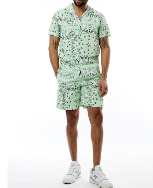 Men’s Bleecker & Mercer Paisley Woven Shorts Set