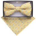 Men’s Pretied Designer Bow Tie w/Hanky by Vittorio Farina