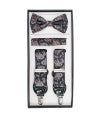 Men's Designer Suspender/Bow Tie/Hanky