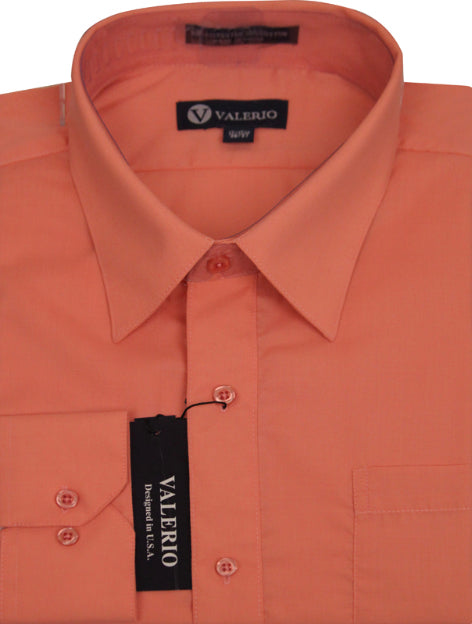 Men’s Valerio Dress Shirt - Coral