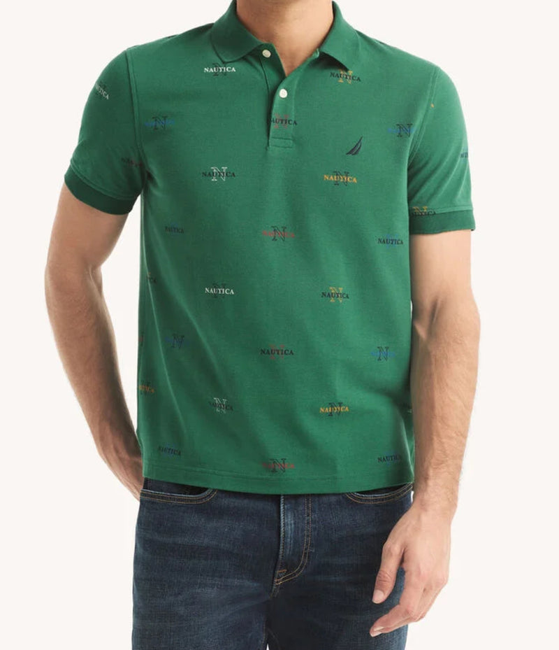 Nautica Classic Fit Printed Polo