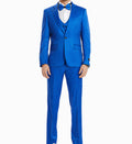 Men’s 3pc Polkadot Double-Breast Slim Suit