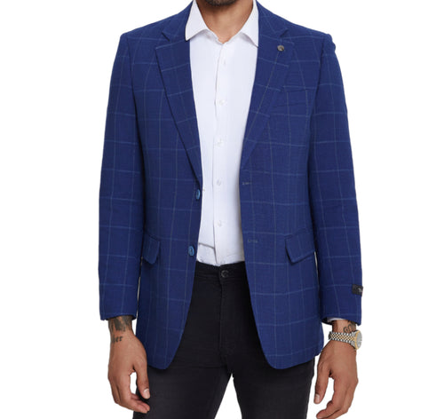 Men’s Tazio Windowpane Blazer
