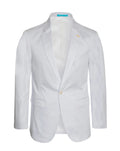 Men's Solid Cotton Stretch Blazer-DF