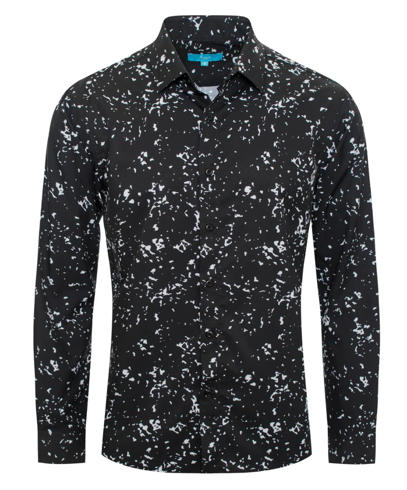 Men’s Dress L/S Abstract Shirt
