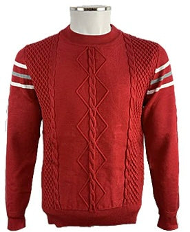 Mens’ Design Sweater w/Arm Stripes