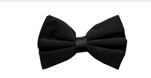 Men’s Poly Satin Solid Bow Tie