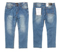 Men’s Straight Fitted Basic Washed Denim Pants