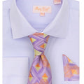 Men’s Solid Jacquard Shirt w/Tie & Hanky