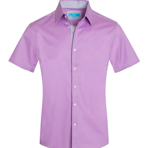 Men’s Solid Cotton S/S Shirt by Peruzzo