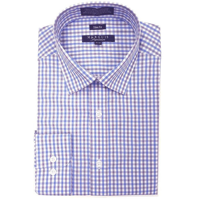 Men's Slim Fit Dress Shirt w/Small Plaid Esquire Men's Freeport Men's Slim Fit Dress Shirt w/Small Plaid Esquire Men's Freeport