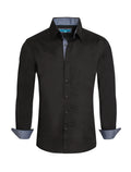 Men’s Solid Cotton L/S Shirt by Peruzzo