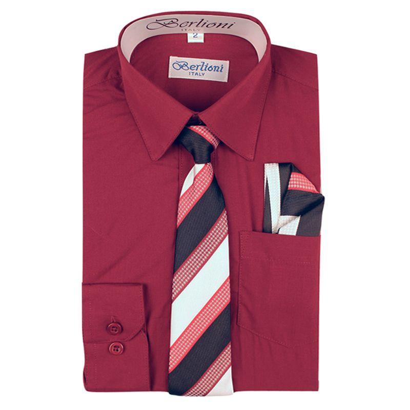 Boy's Dress Shirt/Tie - Berlioni-DF