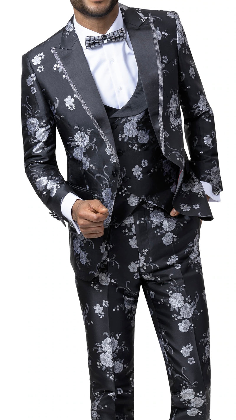 Men’s 3pc Floral Suit by Kent & Park