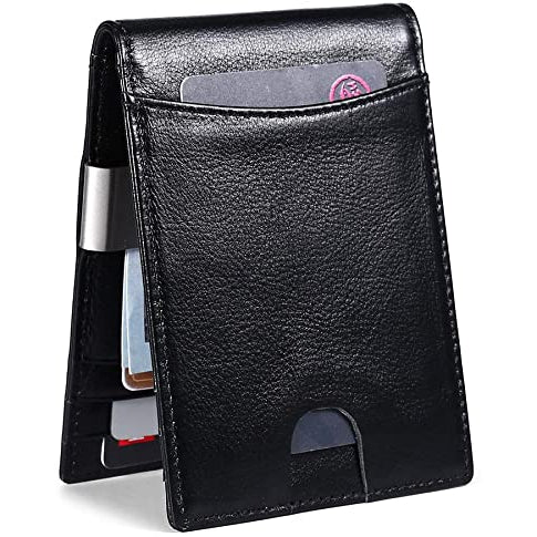 Men’s Genuine Leather Bi-Fold Wallet