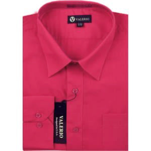 Men's Valerio Dress Shirt - Fuschia