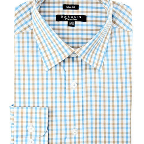 Marquis Signature Dress Shirt Men's Slim Fit Dress Shirt w/Small Plaid Esquire Men's Freeport Marquis Signature Dress Shirt Men's Slim Fit Dress Shirt w/Small Plaid Esquire Men's Freeport