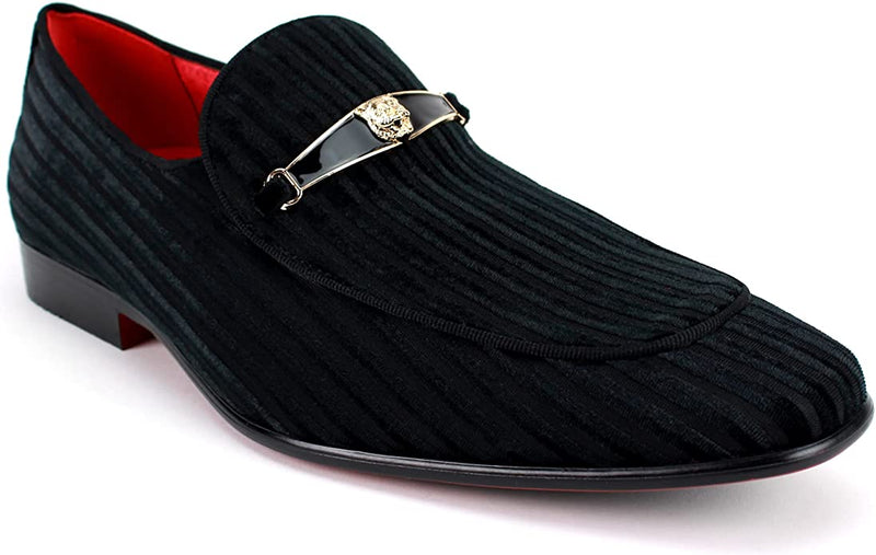 Men’s AM Dress Embossed Velvet Loafers
