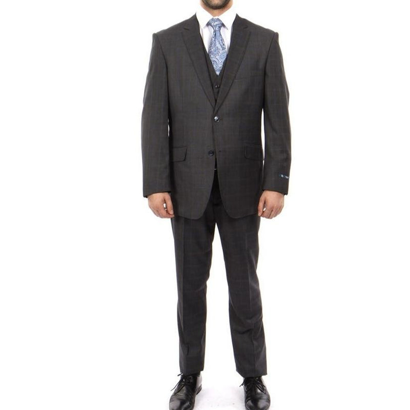 Men's Italian Wool 3pc Suit - ZeGarie