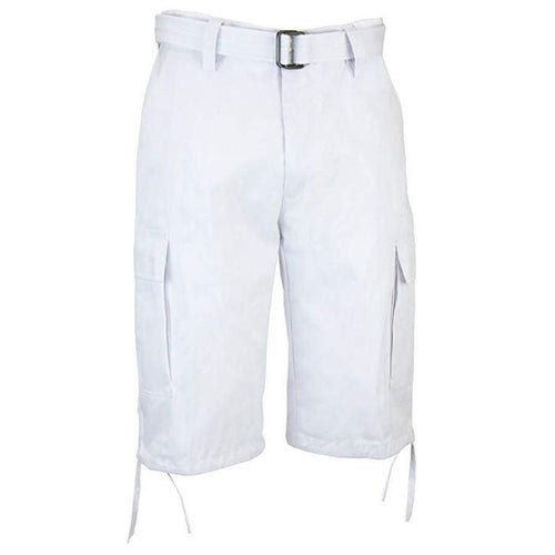 Men's Twill Cargo Shorts w/belt