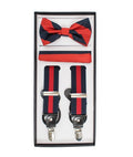 Men's Designer Suspender/Bow Tie/Hanky