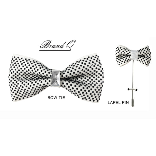 Men's Fancy Bow Tie w/Pin Lapel-DF
