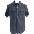 Men's Checkered Chambray Woven Shirt S/S