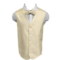 Men's Jaquard Vest w/bow tie/tie/hanky-DF