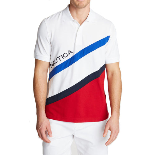 Nautica S/S Diagonal Blocked Polo -DF