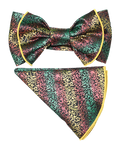 Men’s Piping Bow Tie/Round Hanky