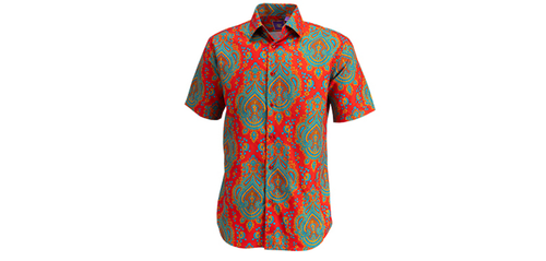 Robert Lewis Microfiber Fine Printed S/S Shirt