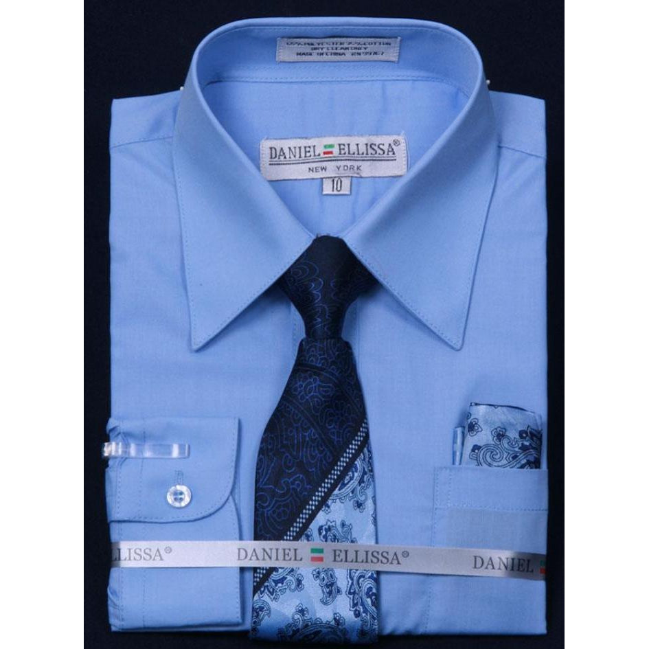 Boy's Basic Dress Shirt/Tie/Hanky – Esquire Men's Freeport Boy's Basic Dress Shirt/Tie/Hanky – Esquire Men's Freeport