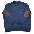 Chaps B&T Twist Textured Button Mock Sweater