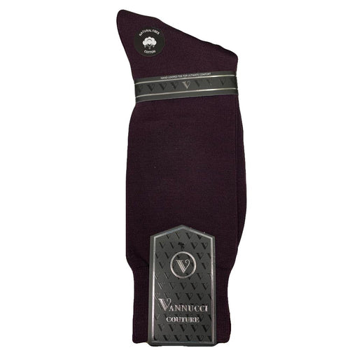 Men's Solid Dress Socks by Vannucci