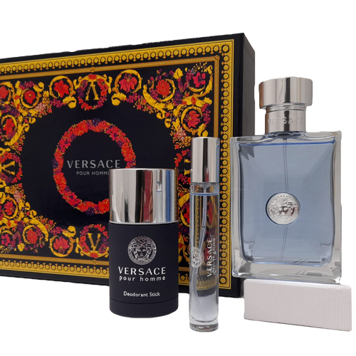 Versace Pour Homme 3.4 3pc Gift Set
