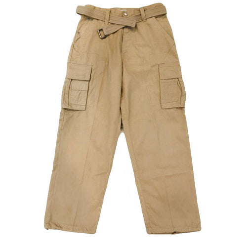 Men's Twill Cargo Long Pants w/belt