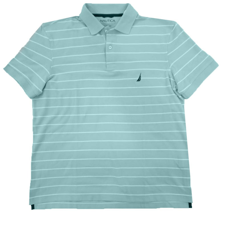 Nautica Stripe Performance Polo