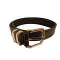 Men's Black Leather Casual Belt- MB5500