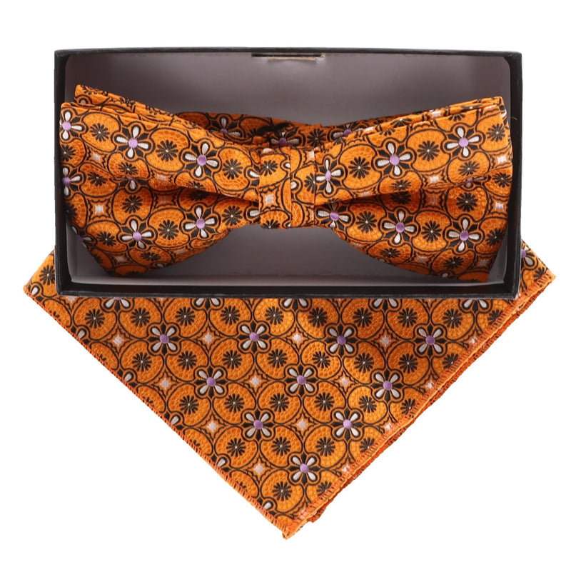 Men’s Pretied Designer Bow Tie w/Hanky by Vittorio Farina