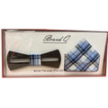 Men's Wooden Bow Tie/Hanky-DF