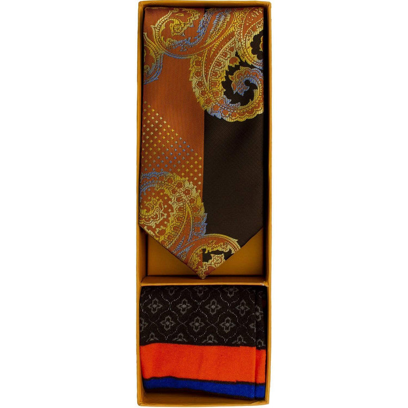 Robert Lewis Gift Box - Socks/Tie/Hanky Set